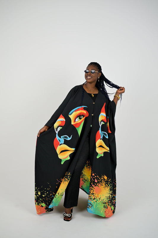 Fragmented Gaze Palette kimono