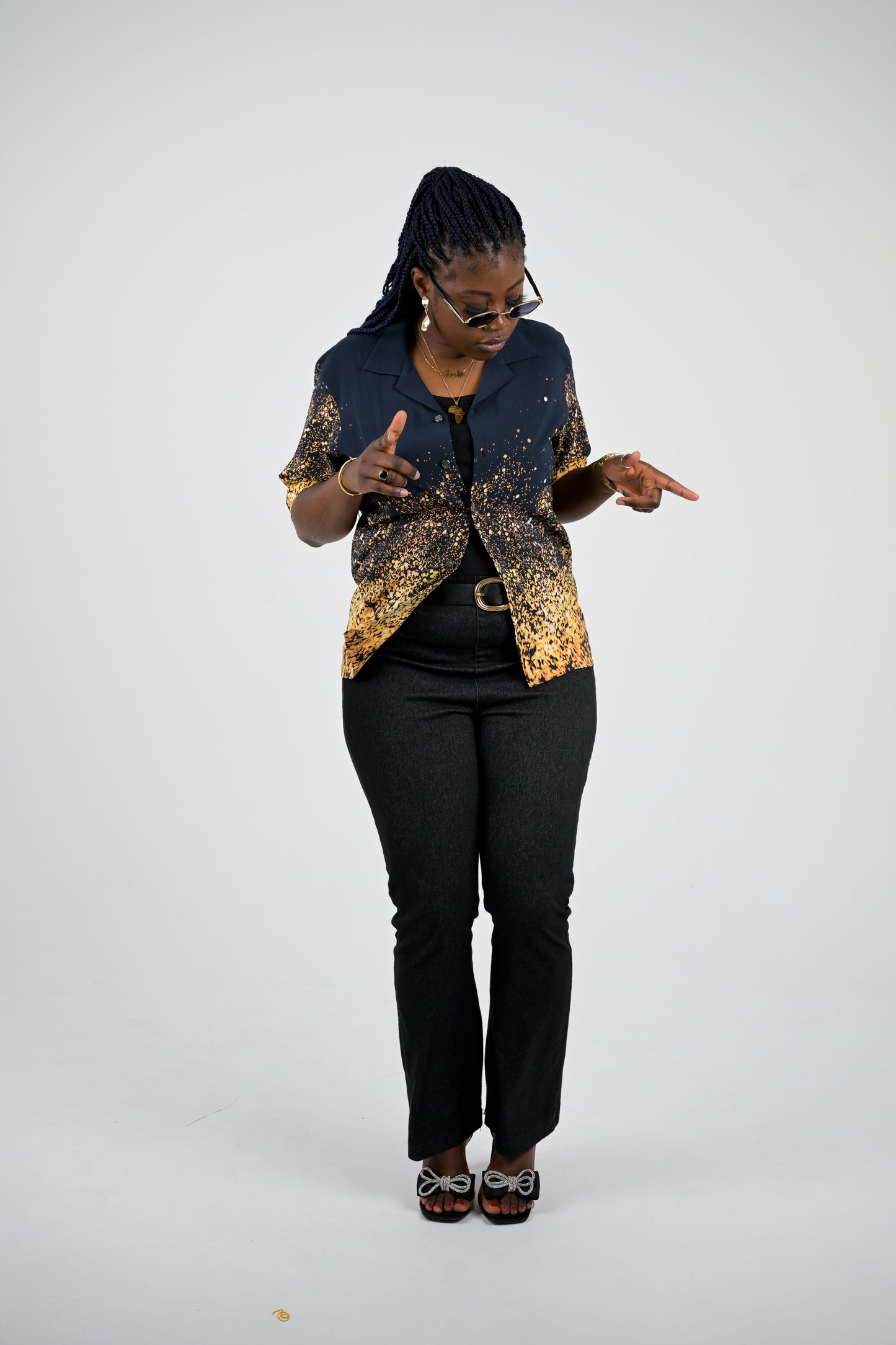 Gold Burst Short Sleeve Shirt