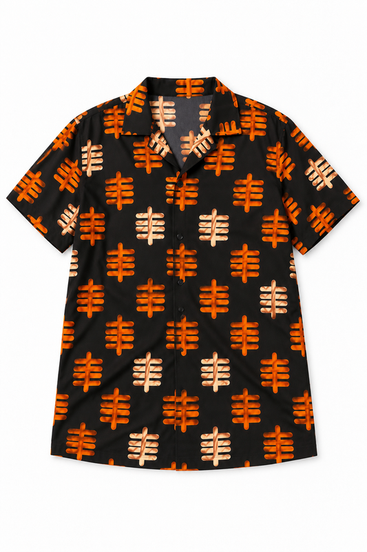 Tribal Tally Men's Shirt | Contemporary Statement Wear