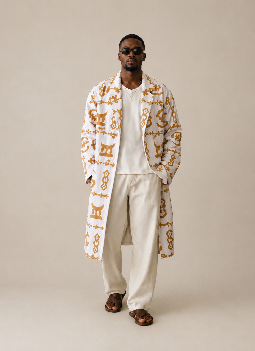 The Aureate Ivory and Gold coat