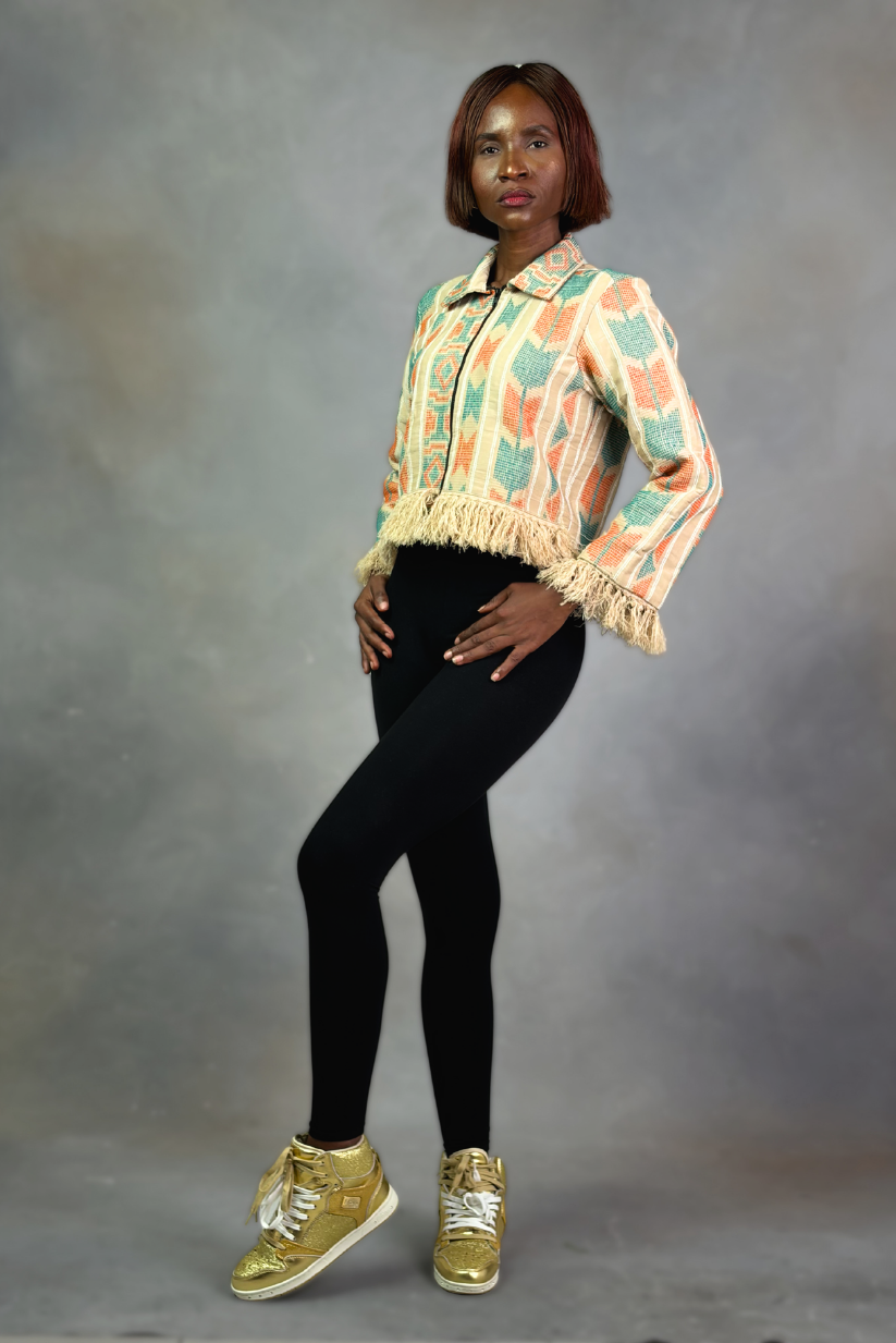 Akwete Fringe Jacket | Contemporary Streetwear