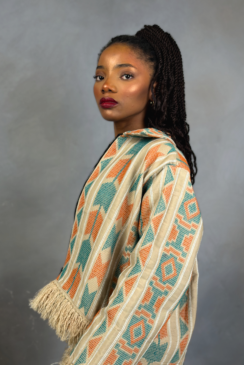 Akwete Fringe Jacket | Contemporary Streetwear