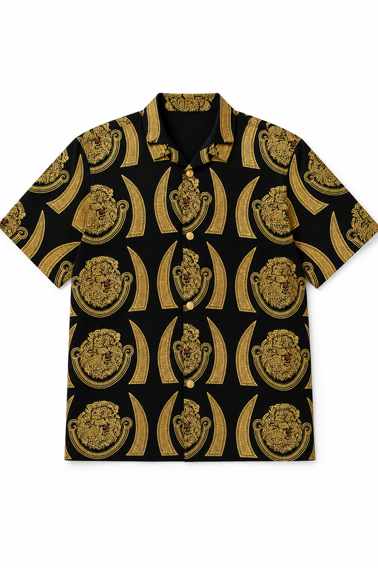 Isi Agu Elephant Tusk Print Shirt | Contemporary Nigerian Menswear