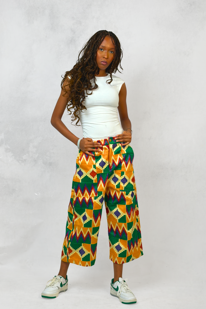 Ember Akwete Wide-Leg Pants| Contemporary Streetwear