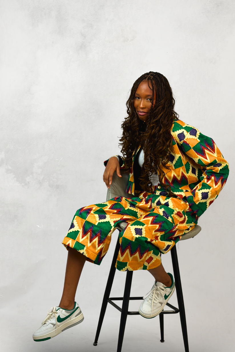 Ember Akwete Wide-Leg Pants| Contemporary Streetwear