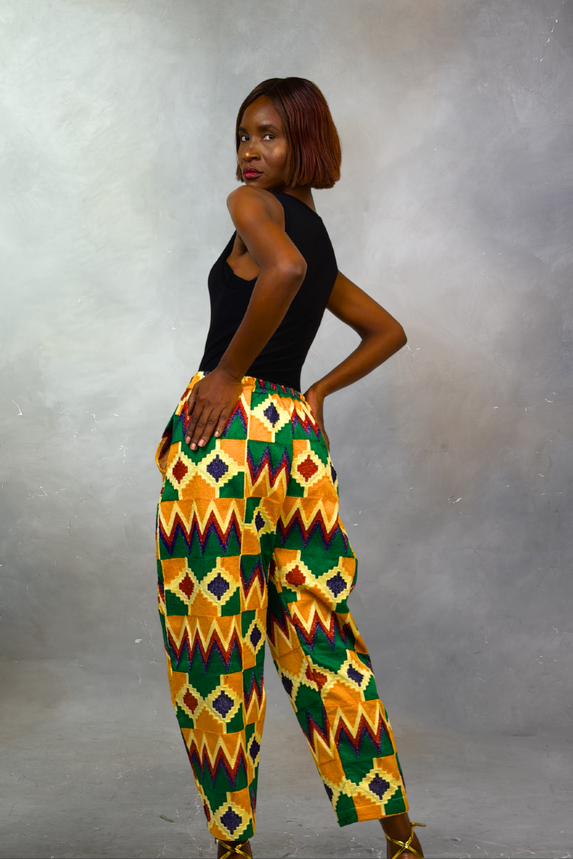 Akwete Ember Balloon Trousers| Contemporary Streetwear