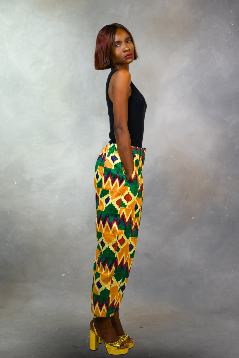 Akwete Ember Balloon Trousers| Contemporary Streetwear