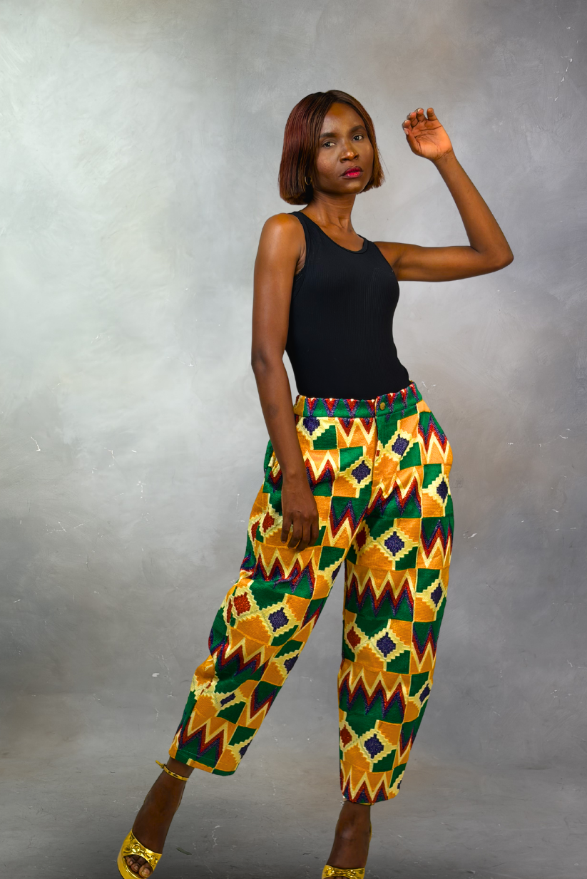 Akwete Ember Balloon Trousers| Contemporary Streetwear