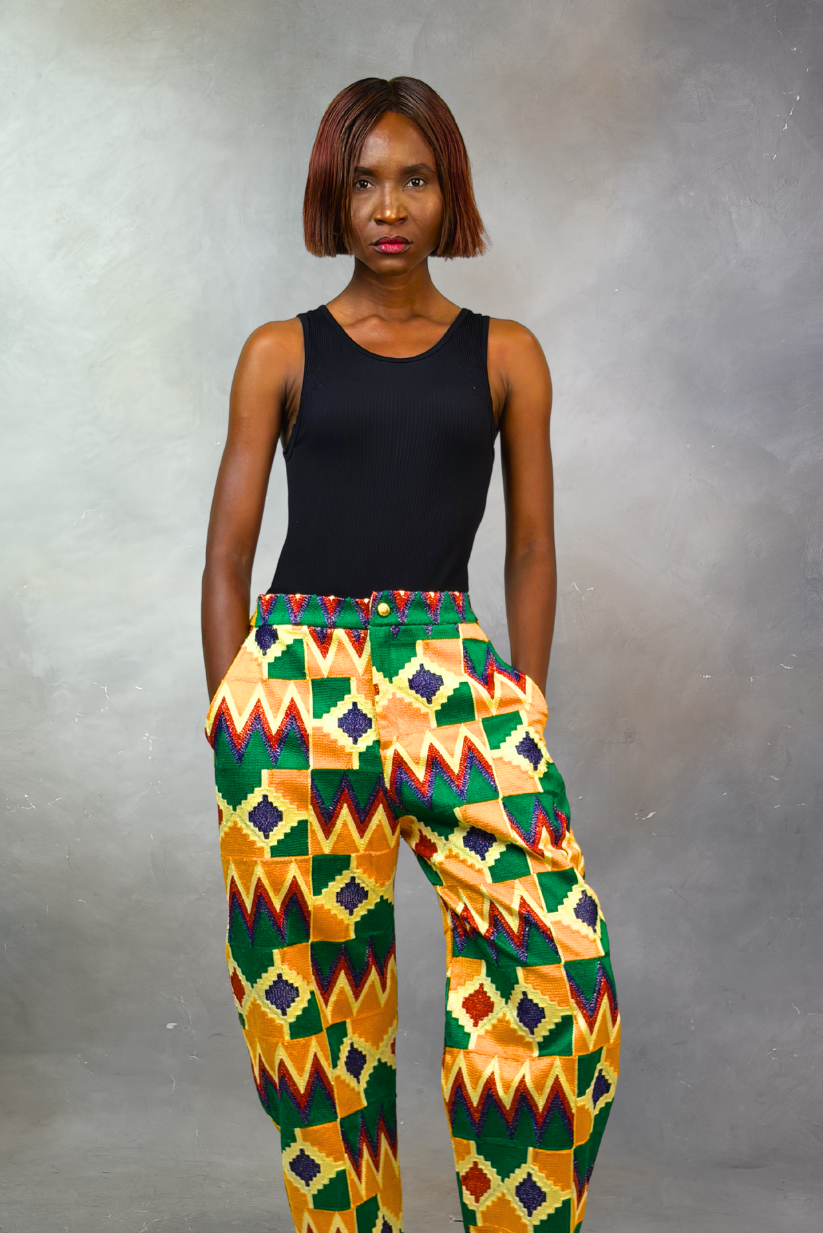 Akwete Ember Balloon Trousers| Contemporary Streetwear