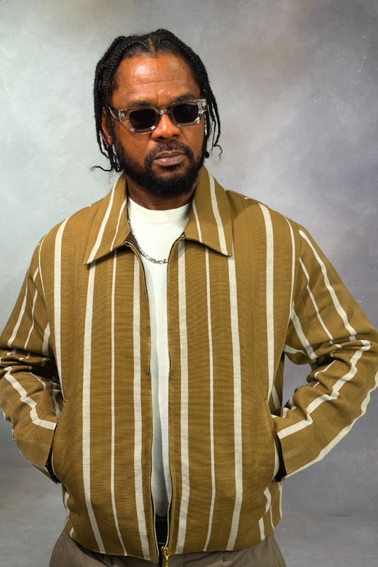 Aso-Oke Bomber Jacket - | Contemporary African Streetwear