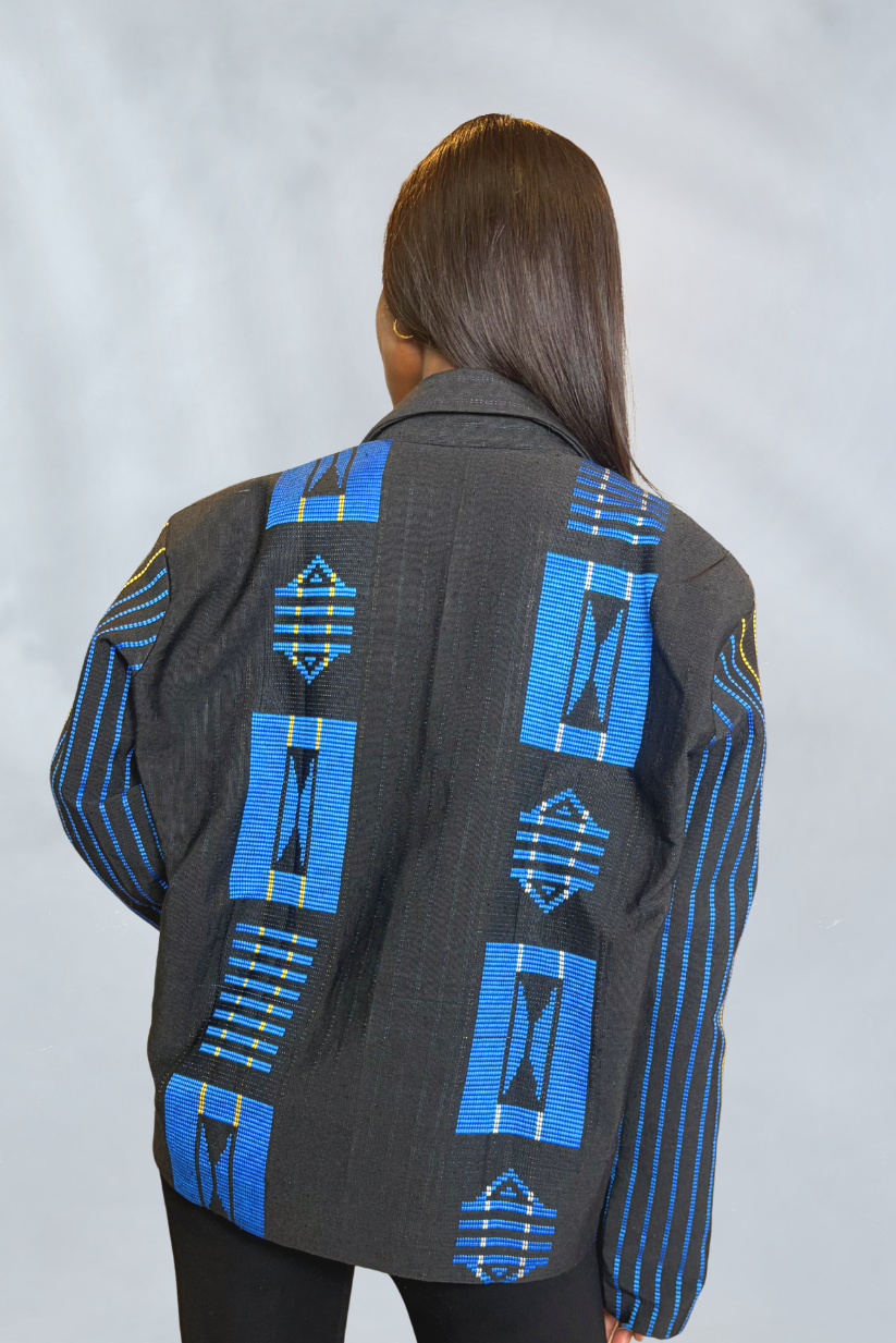 Akwete Bomber Jacket - Handcrafted