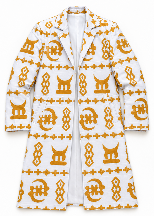 Akwete Aureate Ivory and Gold coat