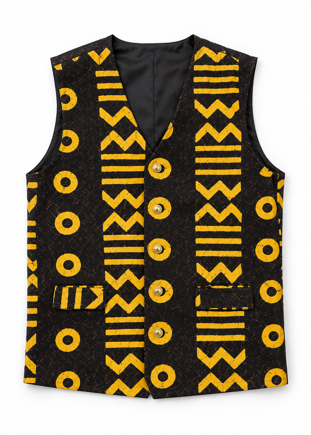 Mud cloth Waistcoat | Contemporary Menswear