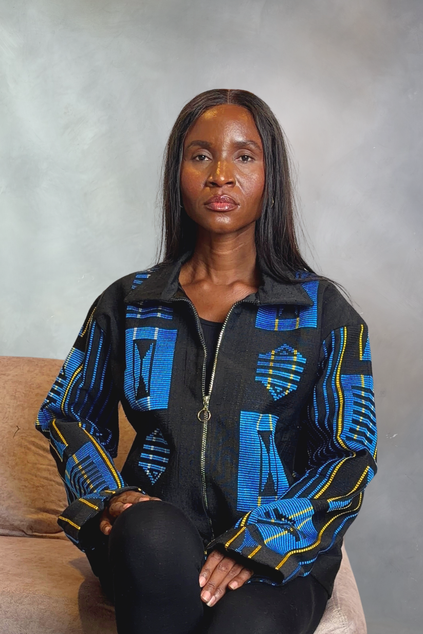 Akwete Bomber Jacket - Handcrafted