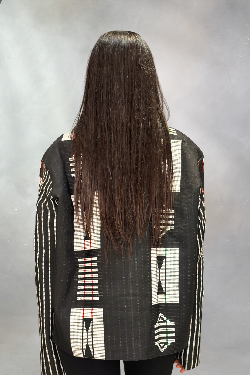 Akwete Bomber Jacket - Handcrafted