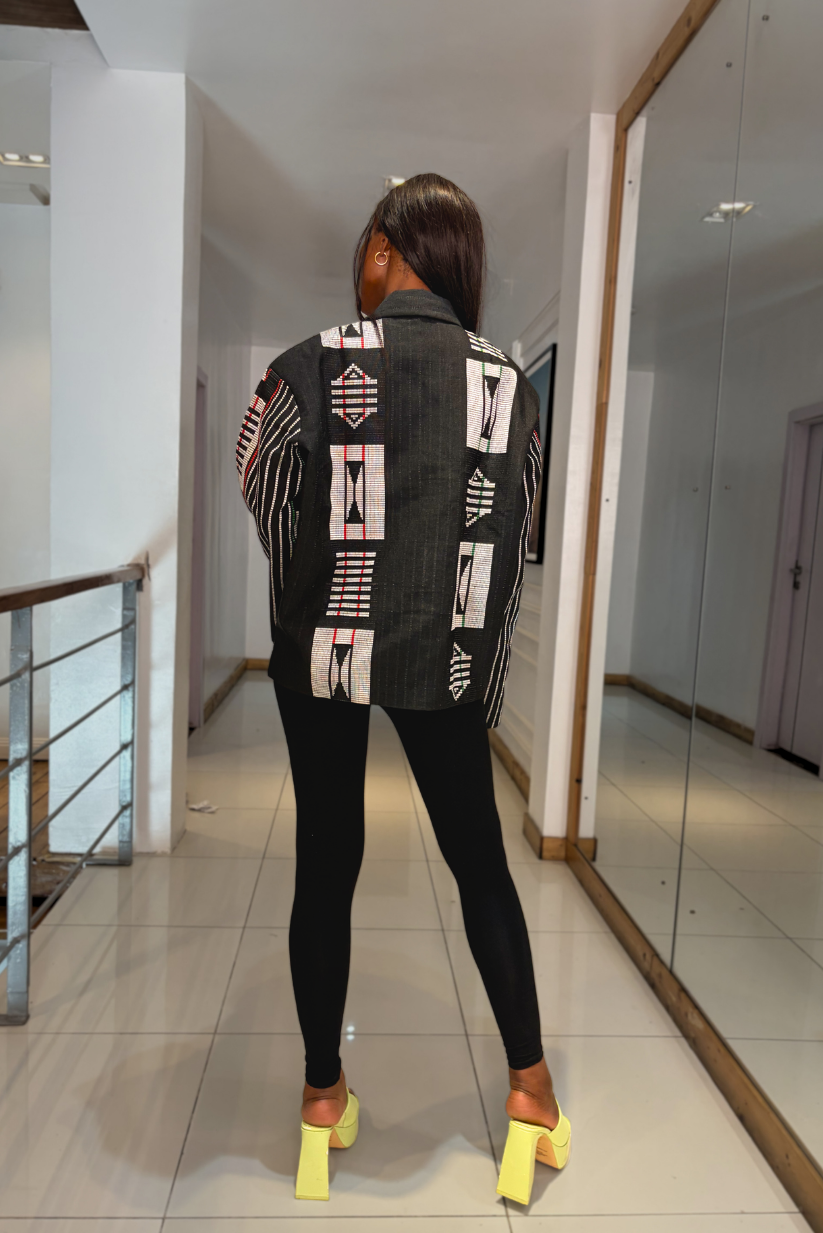 Akwete Bomber Jacket - | Contemporary Streetwear