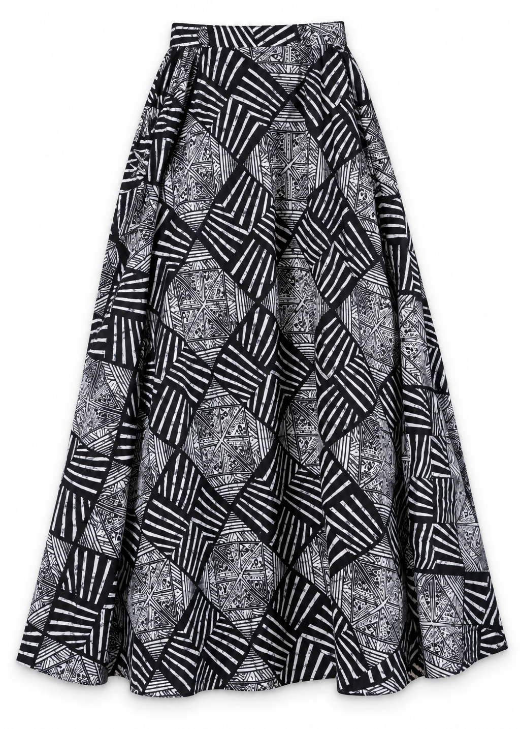 Monochrome Print Maxi Skirt | Womenswear