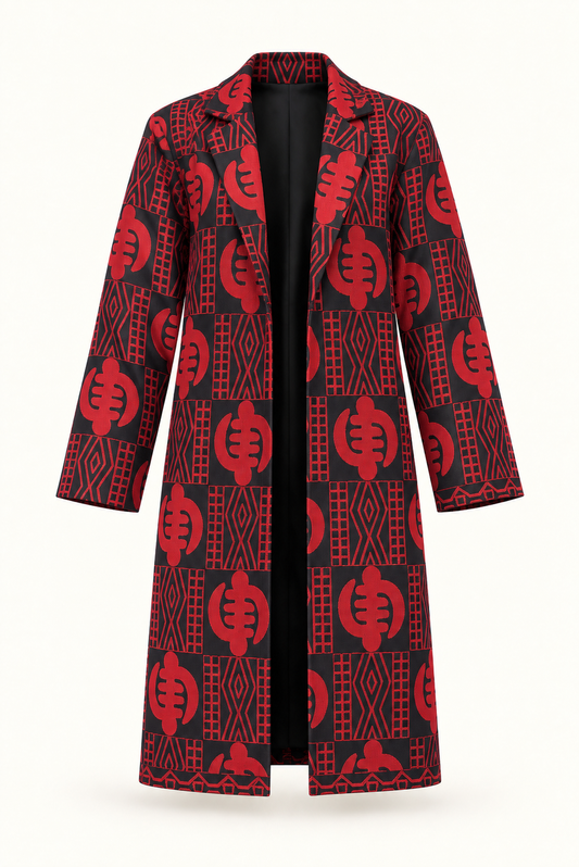 Obsidan Crown Long Jacket | Unisex Contemporary wear