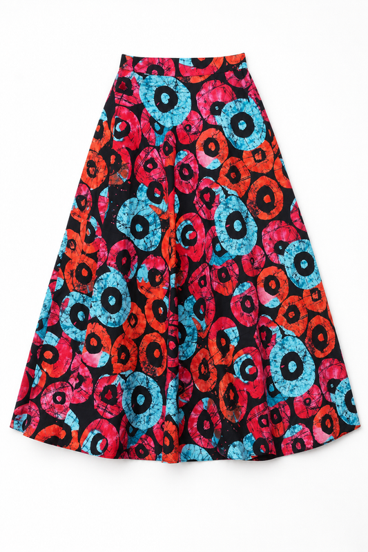 Mud Print Statement Maxi Skirt | Contemporary Womenswear