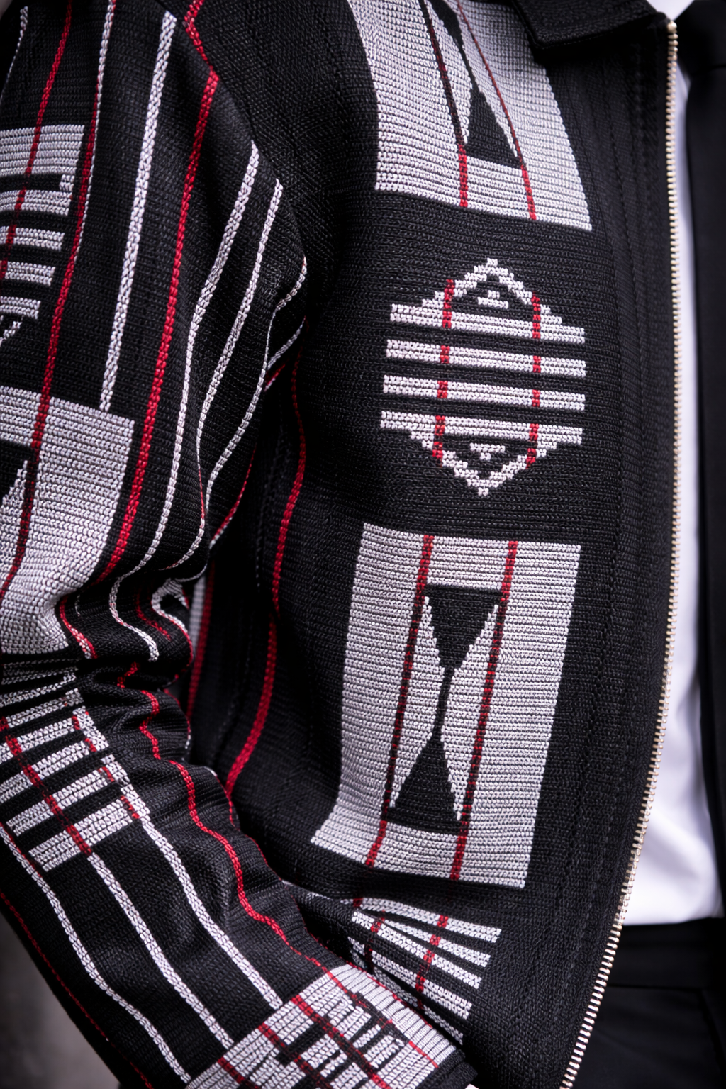 Akwete Bomber Jacket - Handcrafted