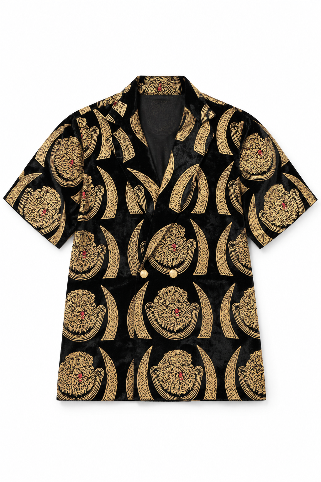 Isi Agu Elephant Tusk Print Shirt | Contemporary Luxury Menswear
