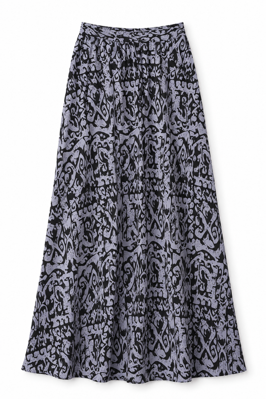 Monochrome Contemporary Maxi Skirt