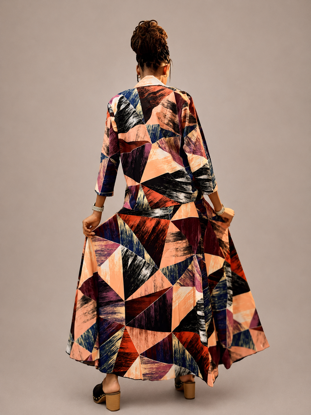 Canvas Flow Maxi Skirt | Contemporary Artistic Womenswear