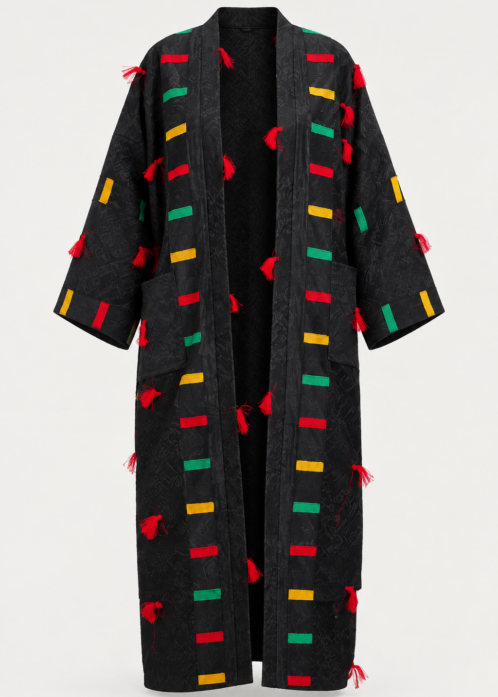 Akwete Signal Coat | Kimono