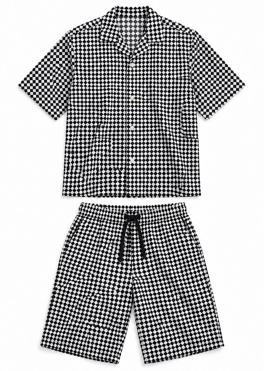 Monochrome Check Co-Ord Set | Contemporary Street Wear