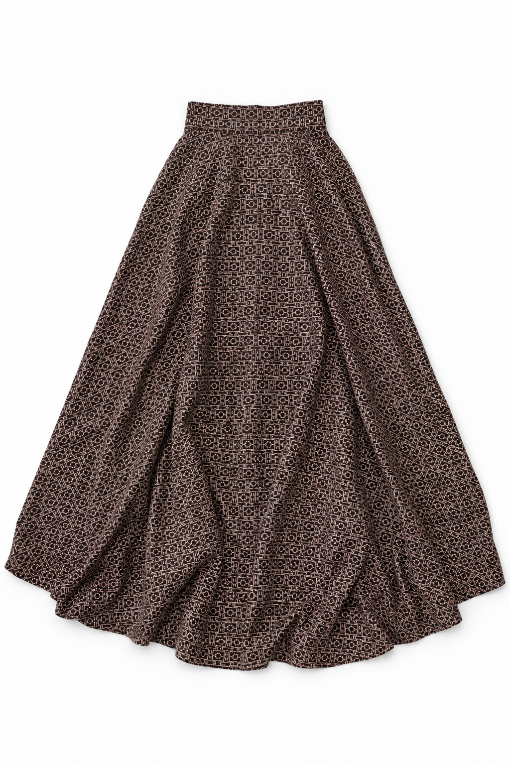 Mud cloth Maxi Skirt