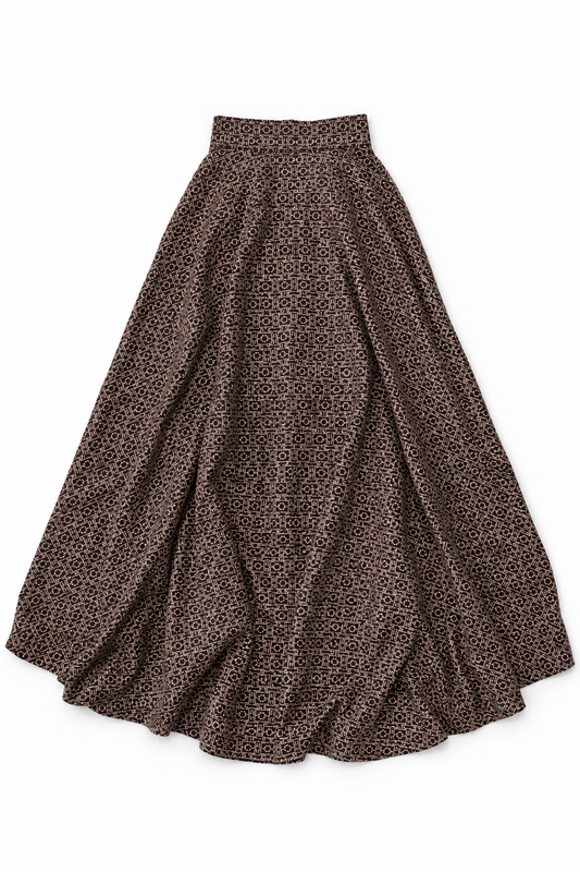 Mud cloth Maxi Skirt