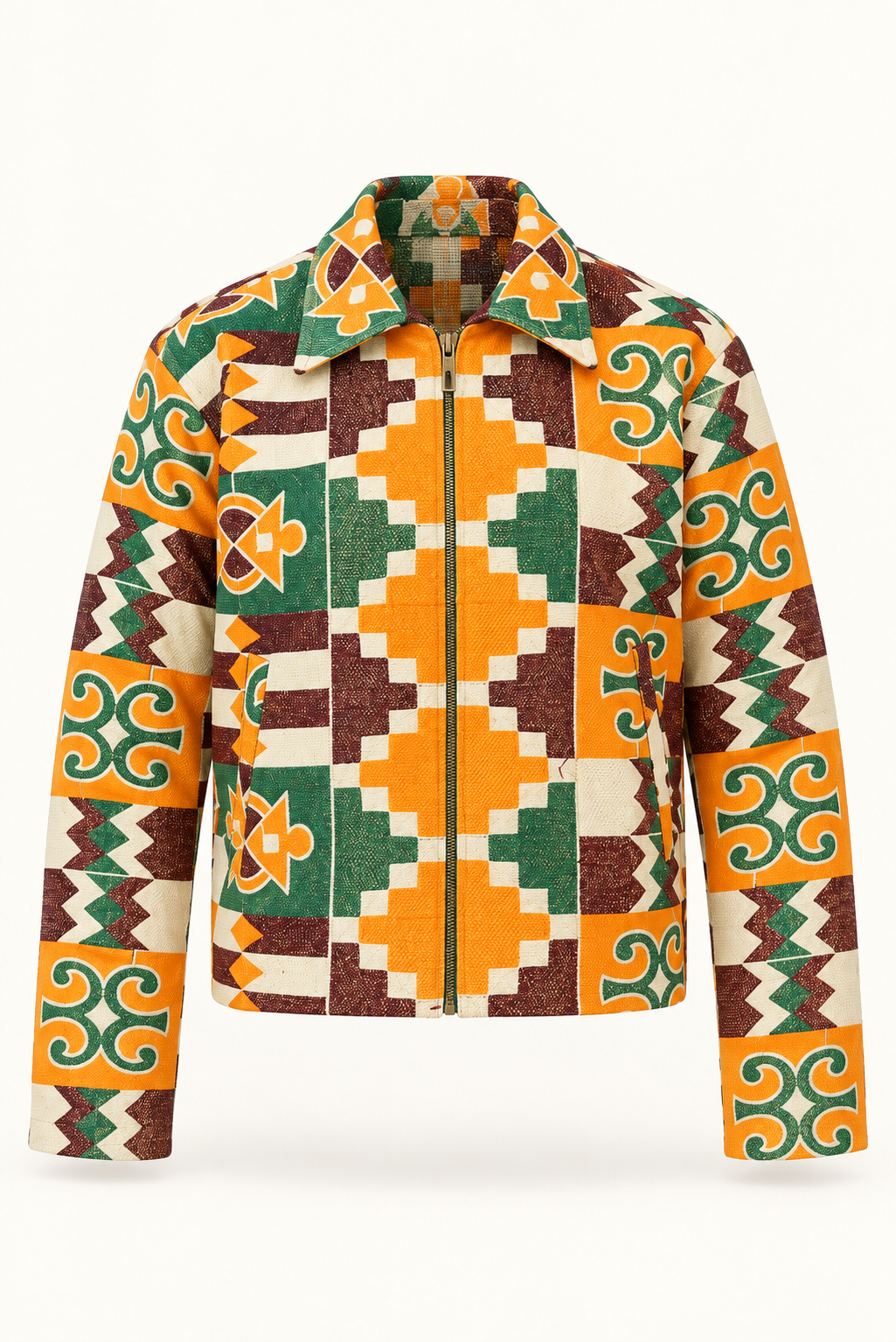 Akwete-George Relic Print Jacket
