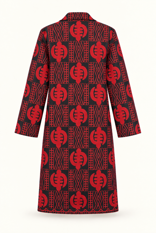 Obsidan Crown Long Jacket - Unisex