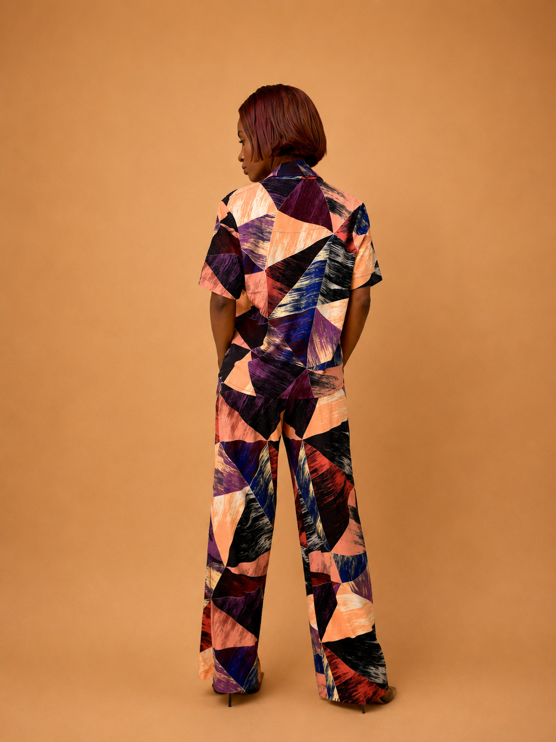 Prism Canvas Lounge Shirt| Contemporary Statement Womenswear