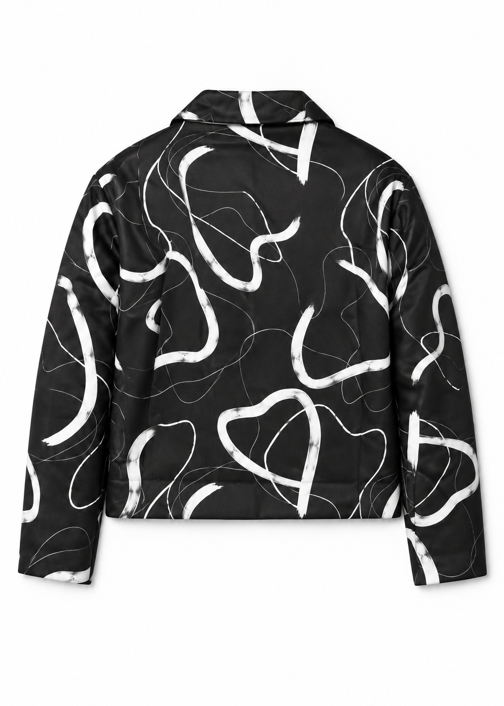 Monochrome Expression Zip Jacket | Contemporary Luxury Womenswear