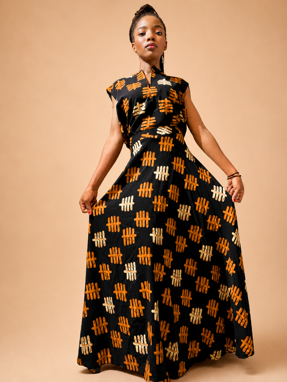 Tribal Tally Maxi Skirt | Contemporary Statement Womenswear