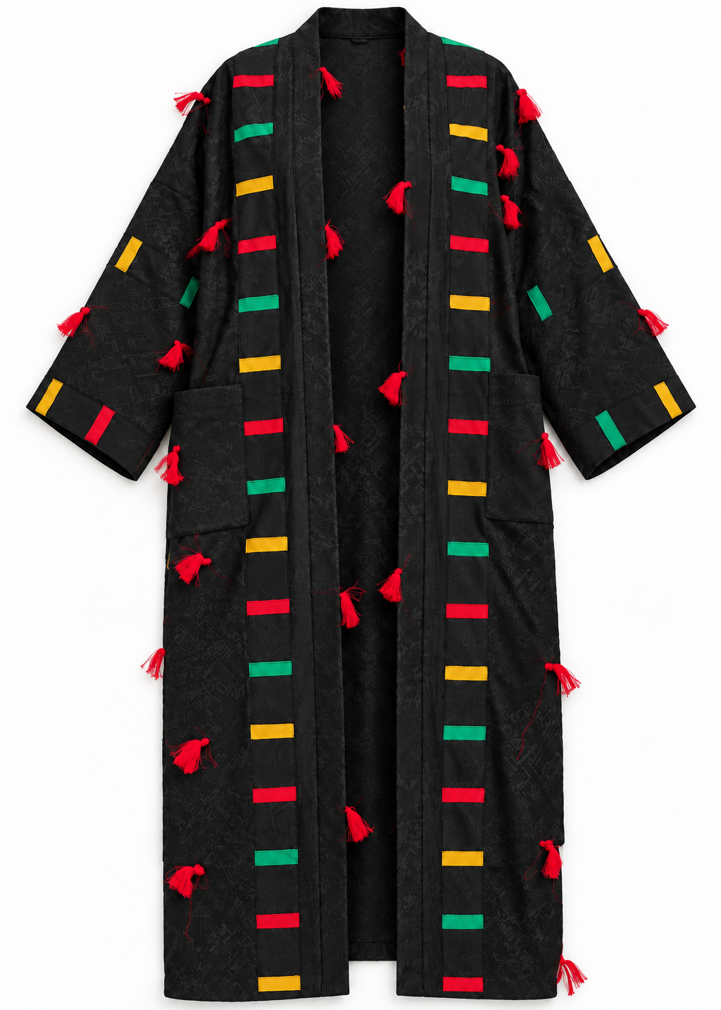 Akwete Signal Coat | Kimono
