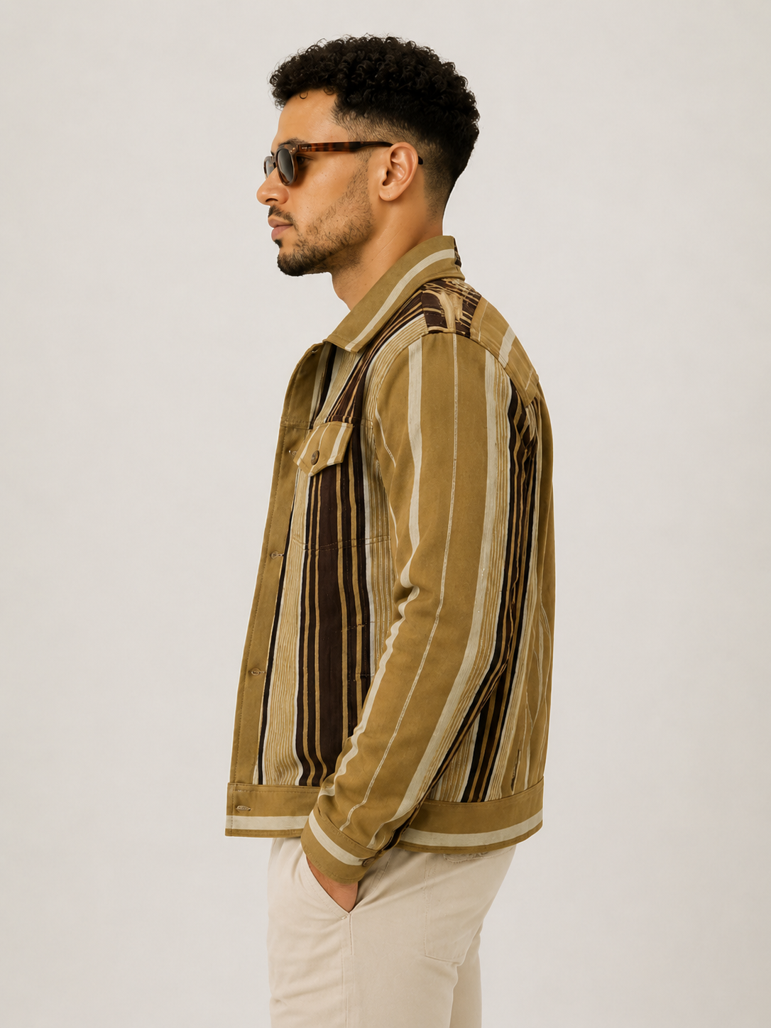Aso-Oke Bomber Jacket - | Contemporary Streetwear
