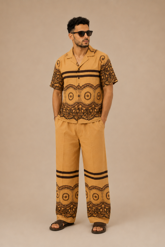 Desert Echo Linen Set | Contemporary Streetwear
