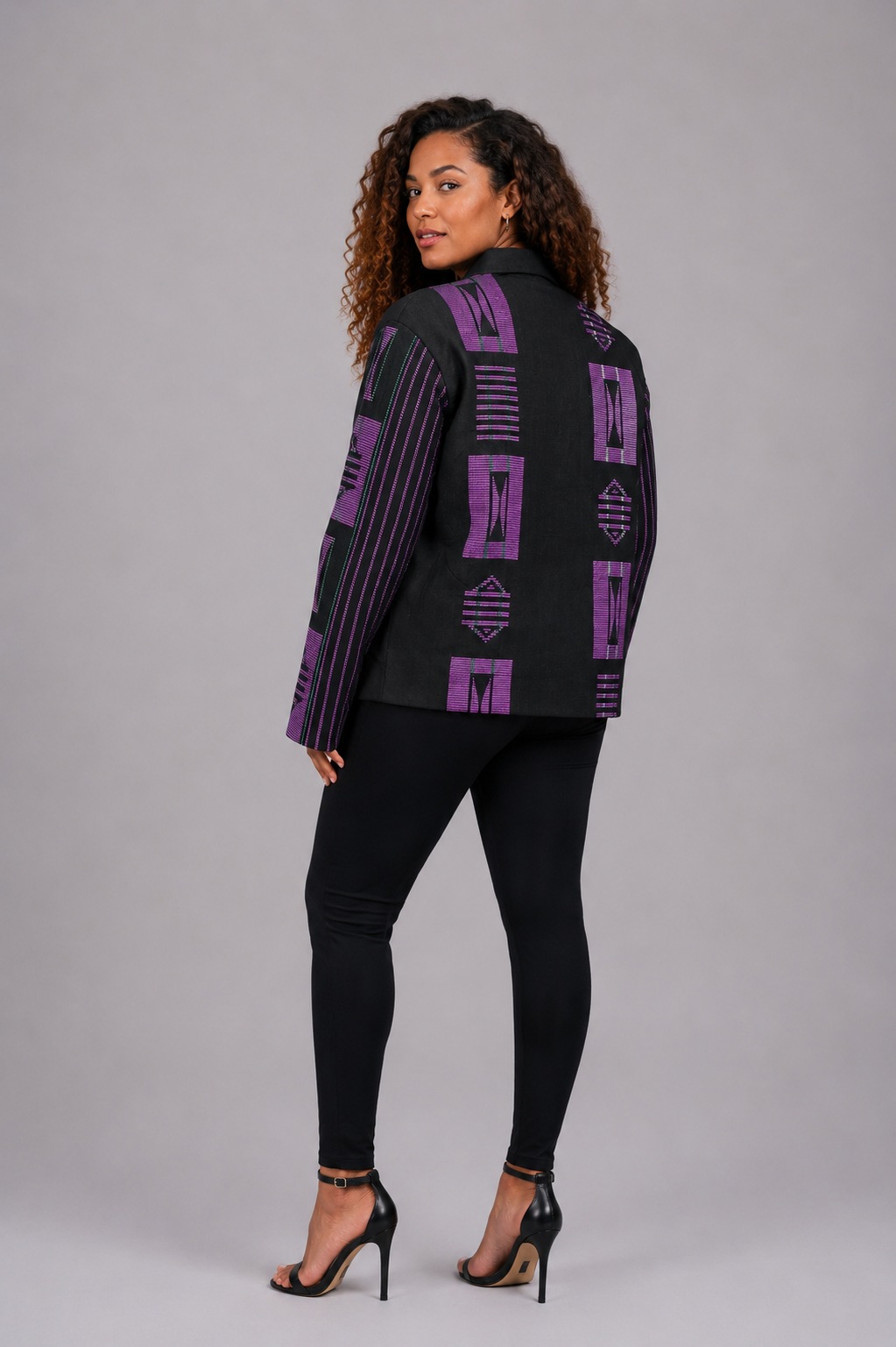 Akwete Bomber Jacket - | Contemporary Streetwear (Purple)