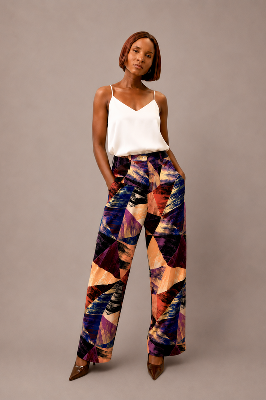 Prism Canvas Pants | Contemporary Statement Womenswear