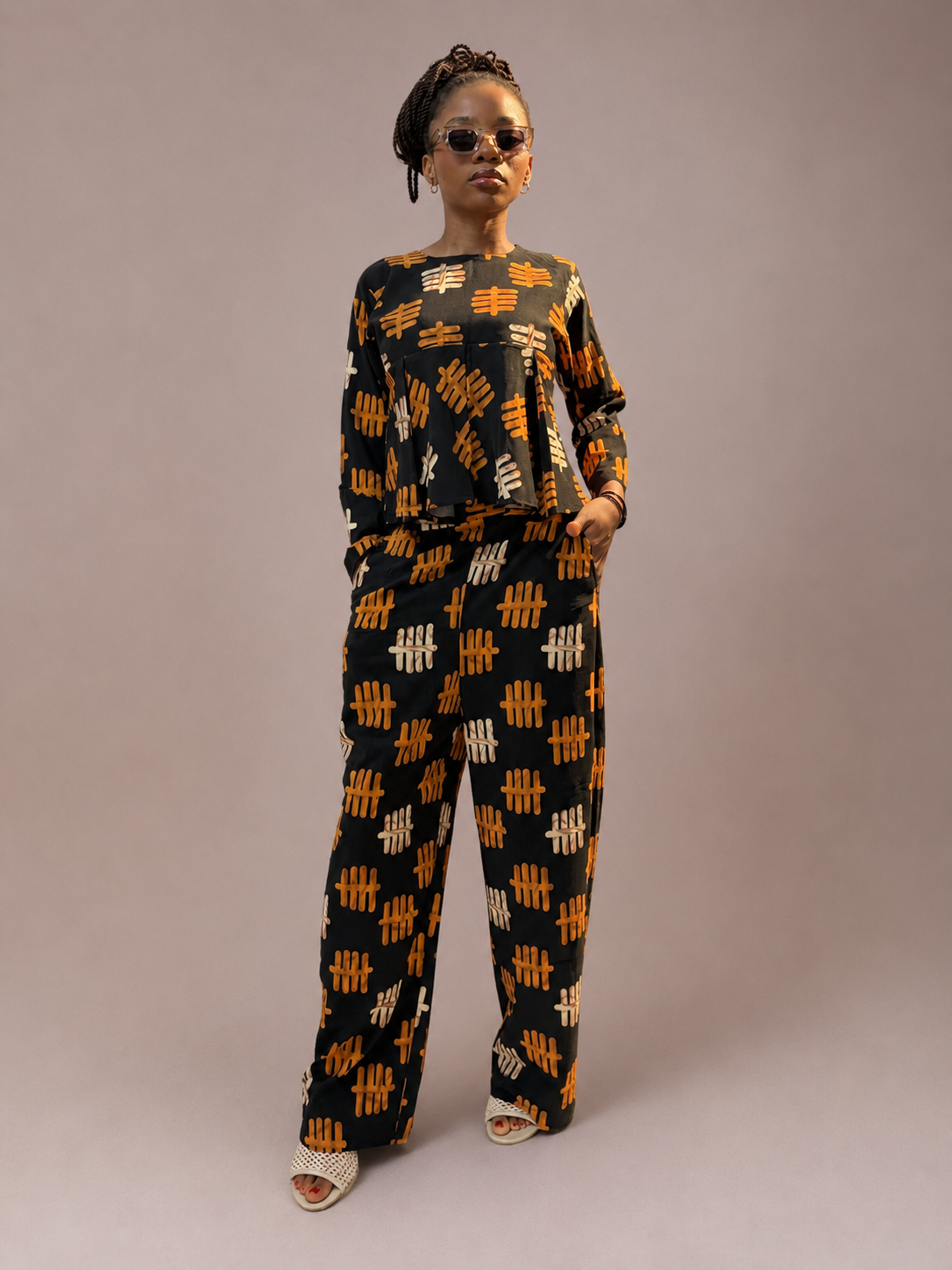 Tribal Tally Blouse | Contemporary Statement Womenswear