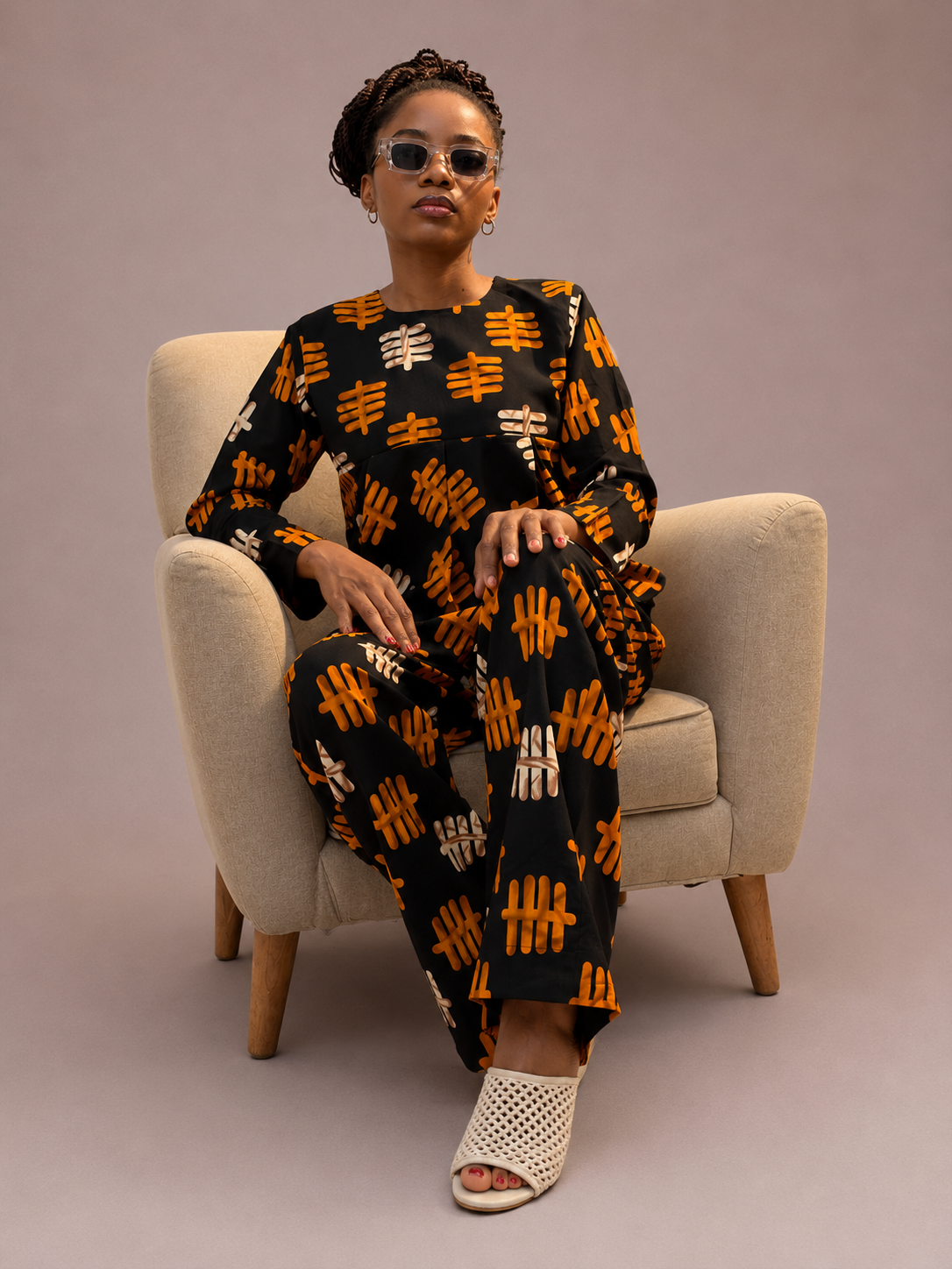 Tribal Tally Blouse | Contemporary Statement Womenswear