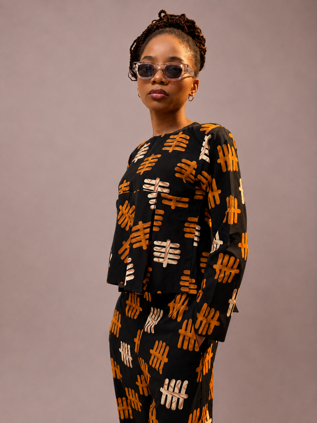 Tribal Tally Blouse | Contemporary Statement Womenswear