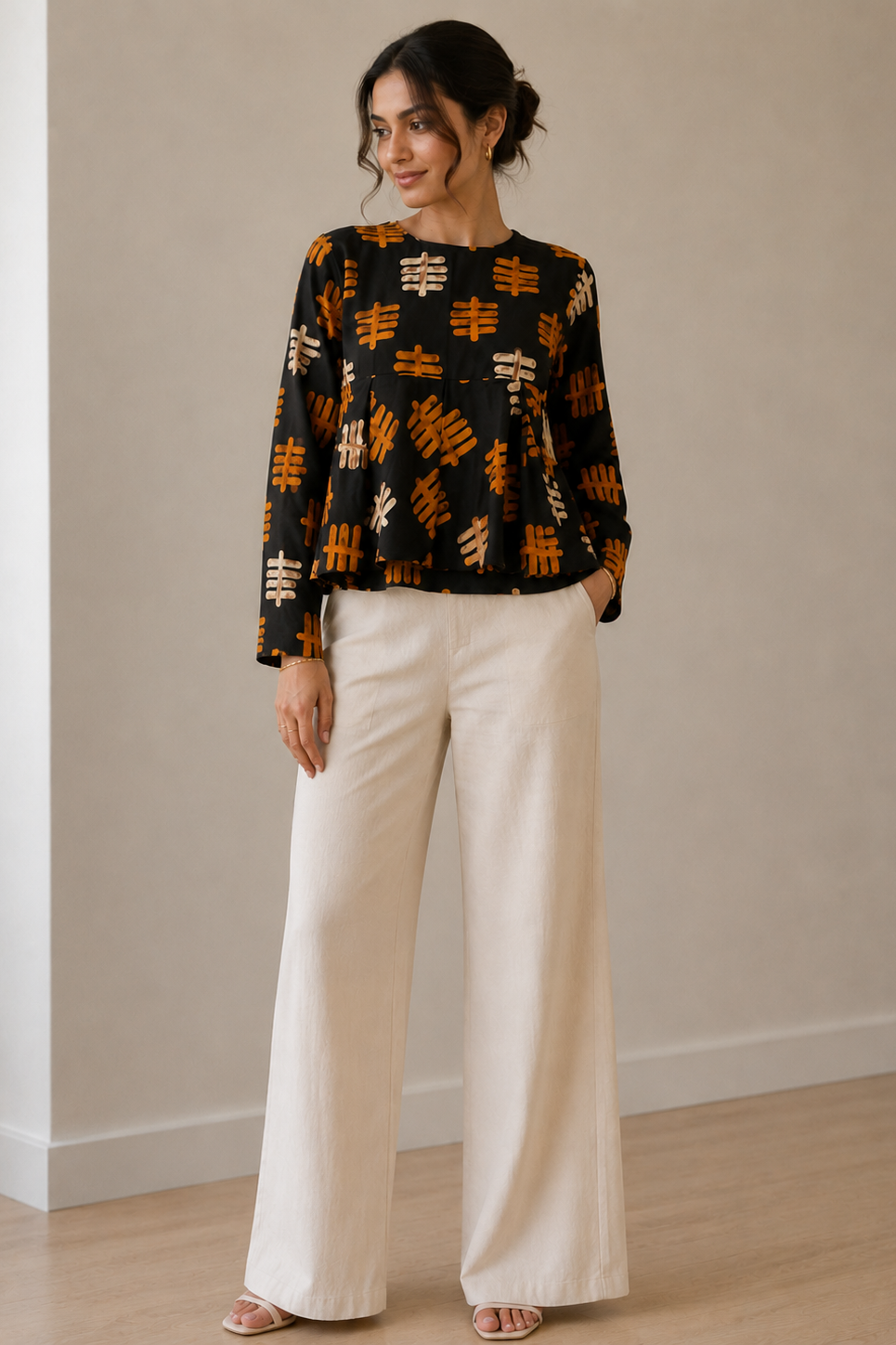 Tribal Tally Blouse | Contemporary Statement Womenswear