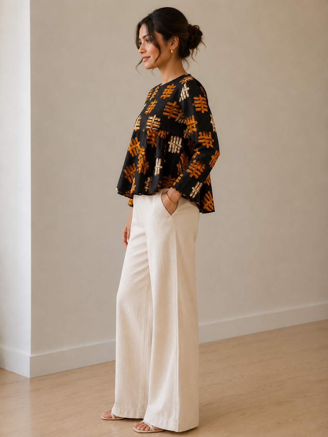 Tribal Tally Blouse | Contemporary Statement Womenswear