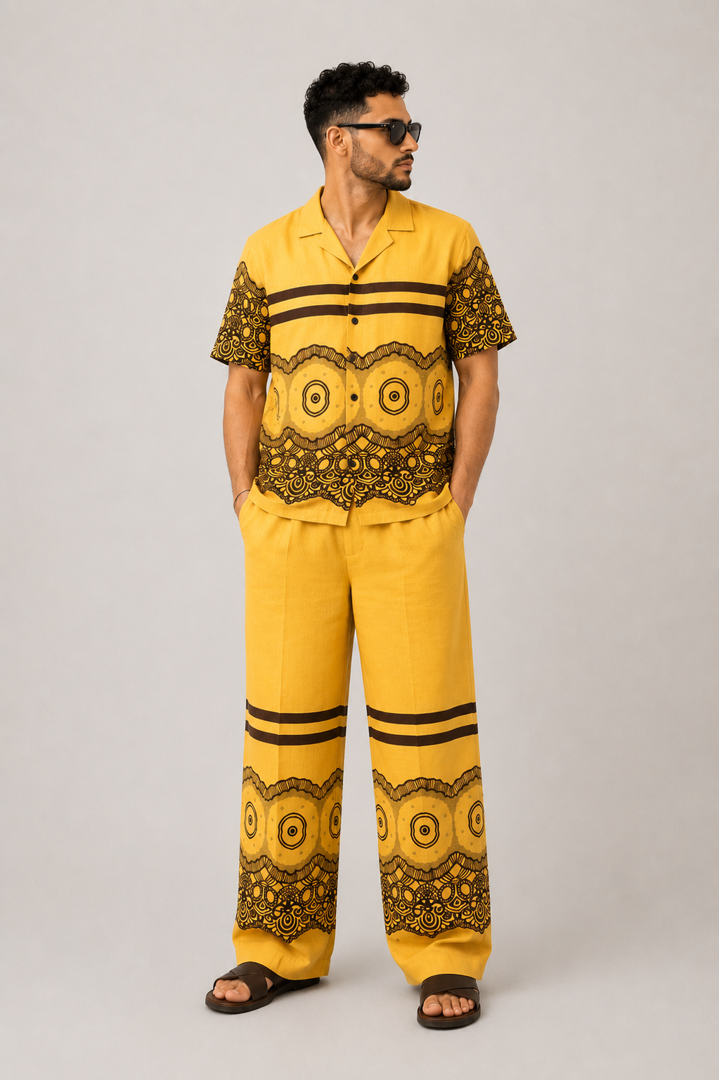 Desert Echo Linen Set | Contemporary Streetwear