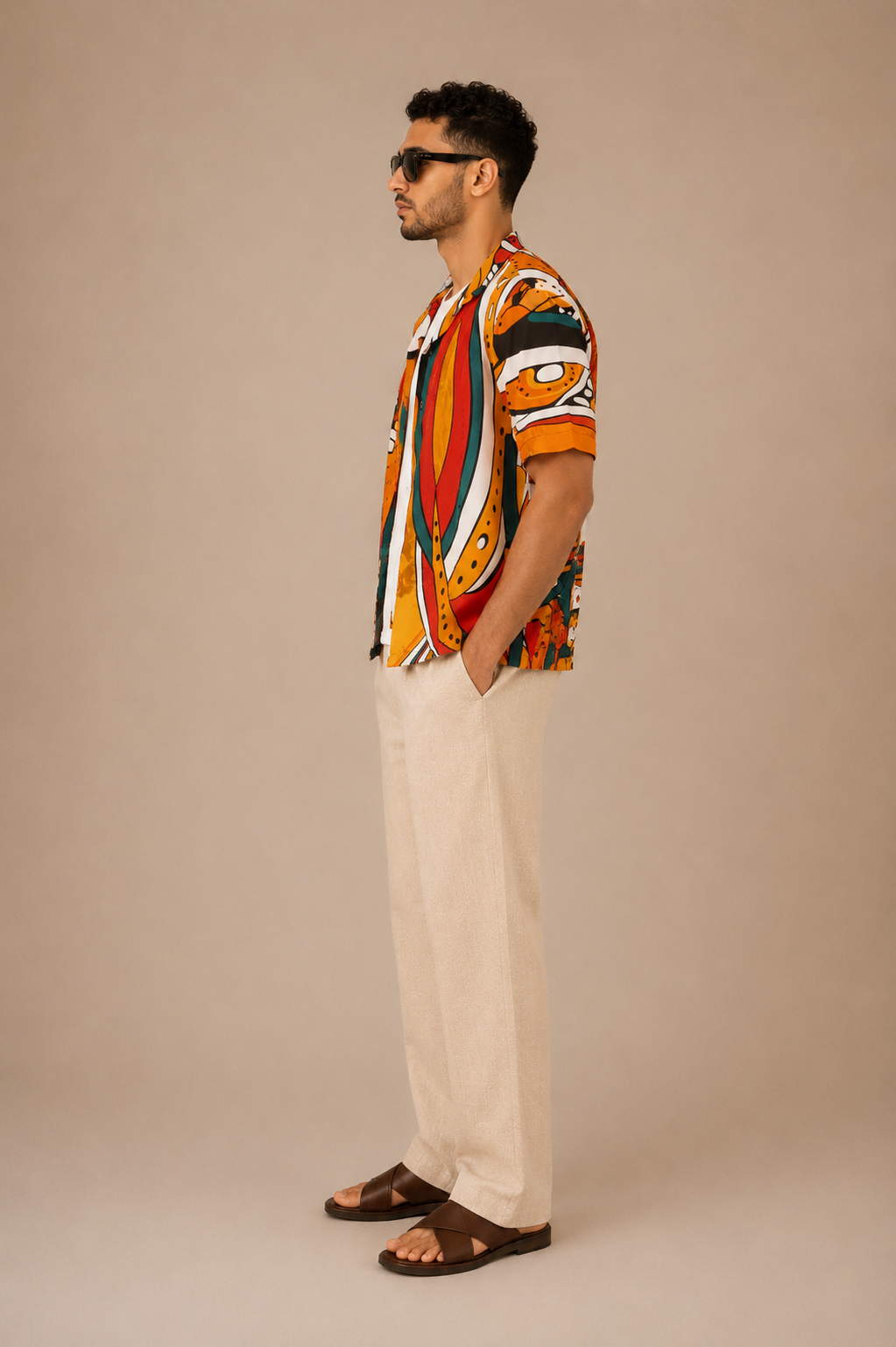 Motif Print Shirt | Contemporary Menswear
