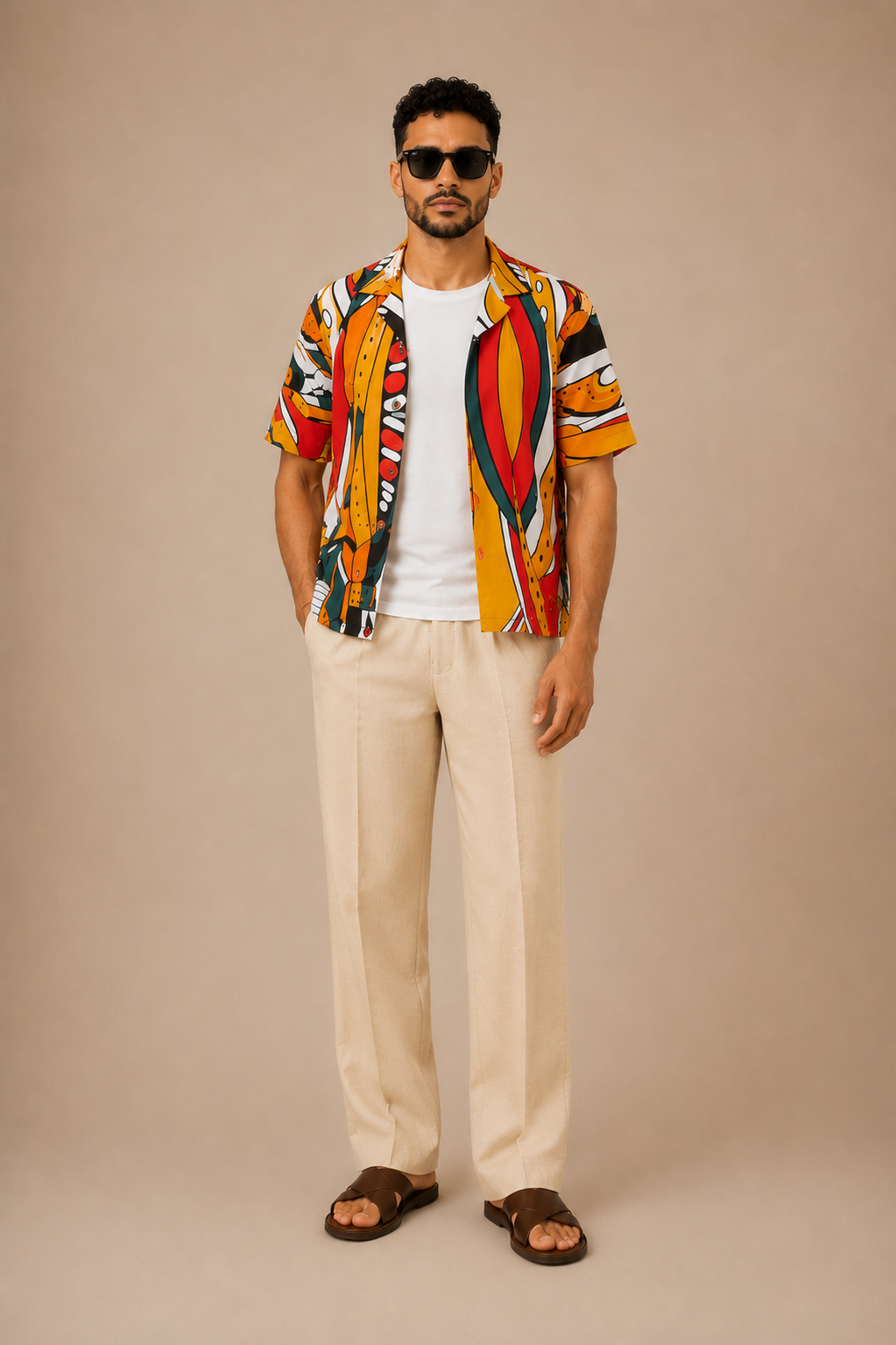 Motif Print Shirt | Contemporary Menswear