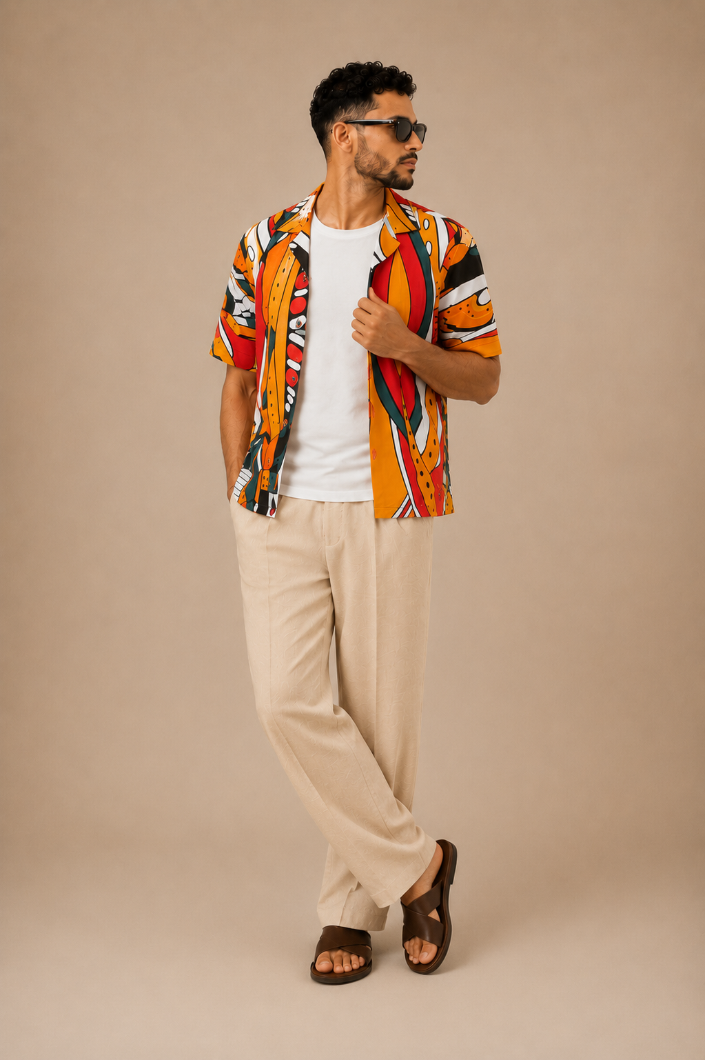 Motif Print Shirt | Contemporary Menswear